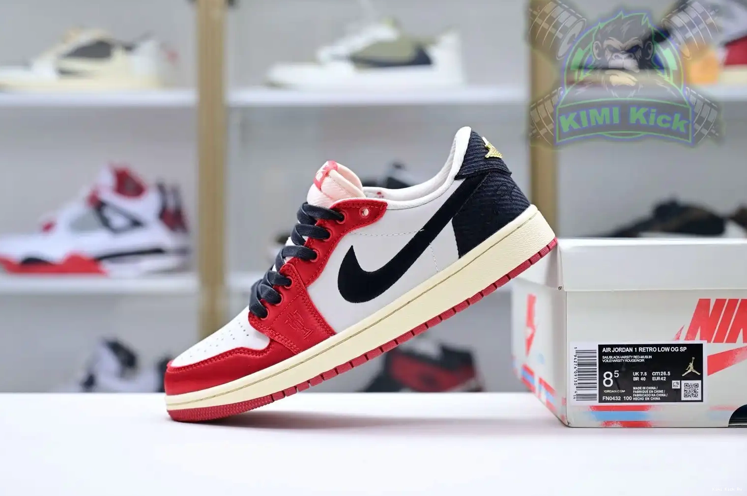 OG Low Air Jordan Kimikick Jordan Room x 1 Trophy “Away” 0613